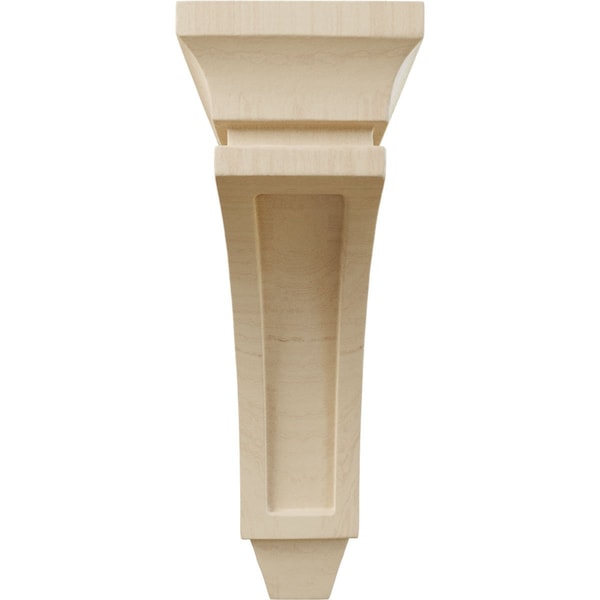 2 3/4W X 5 1/2D X 8H Mini Lucan Wood Corbel, Rubberwood